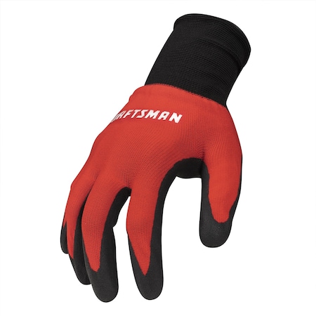 Craftsman Multipurpose Nitrile Dipped Palm Unisex Nylon Gloves, Medium, PR CMMT14201